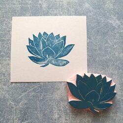 lily rubber stamp