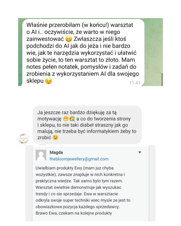 Opinia Opinia o warsztacie