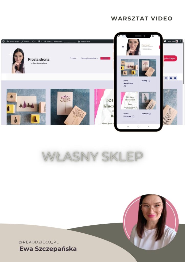 Kurs „Sklep na WordPress WooCommerce – wersja podstawowa” o uruchomieniu prostego sklepu internetowego, przygotowaniu strony i rozpoczęciu sprzedaży online.