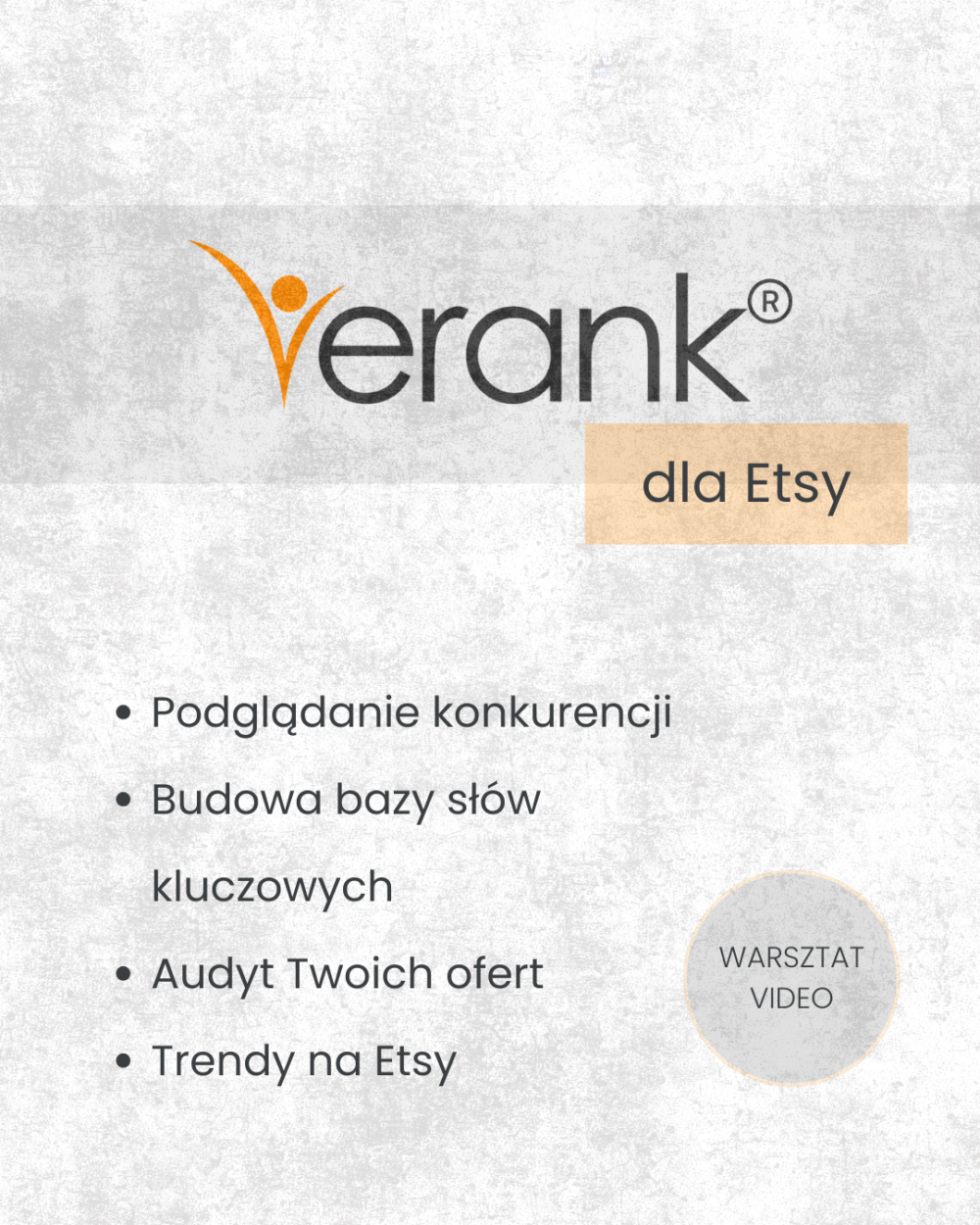 Warsztat video Erank dla Etsy
