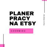 Planner pracy na Etsy