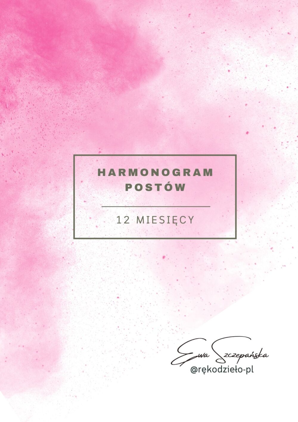 Harmonogram postów