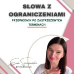 Grafika promująca warsztat „Słowa z ograniczeniami” dla rękodzielniczek, dotyczący fraz zastrzeżonych, copyright i znaków towarowych w sprzedaży handmade.