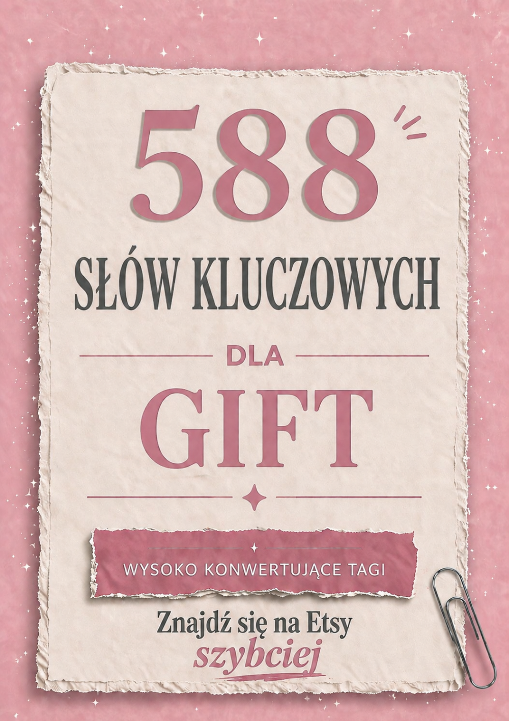 Gift- slowa kluczowe dla SEO na Etsy