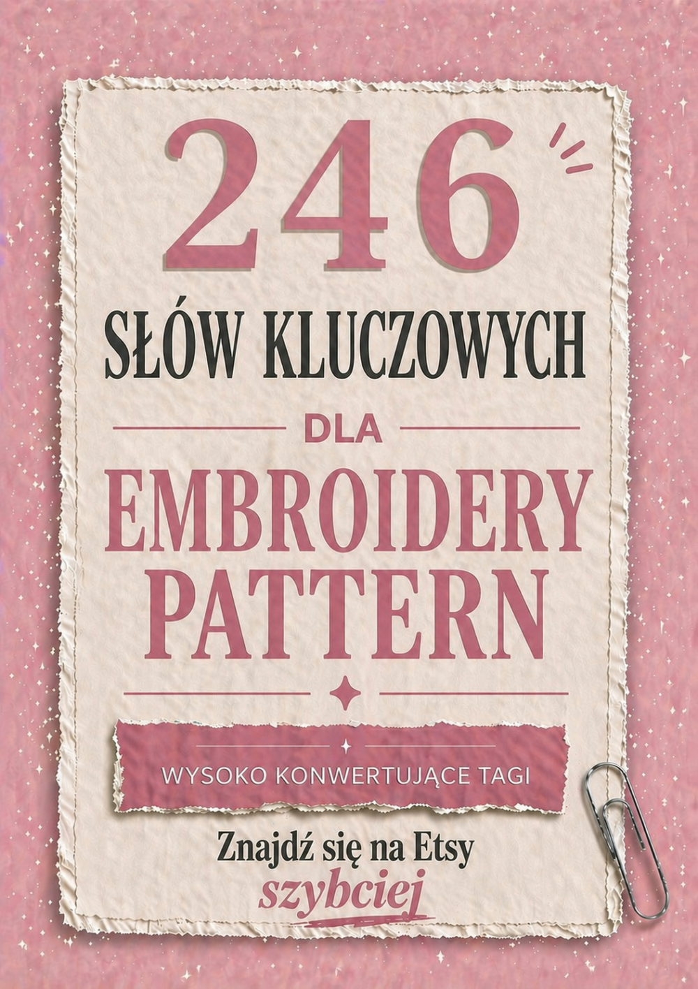 Słowa kluczowe dla wzorów na haft