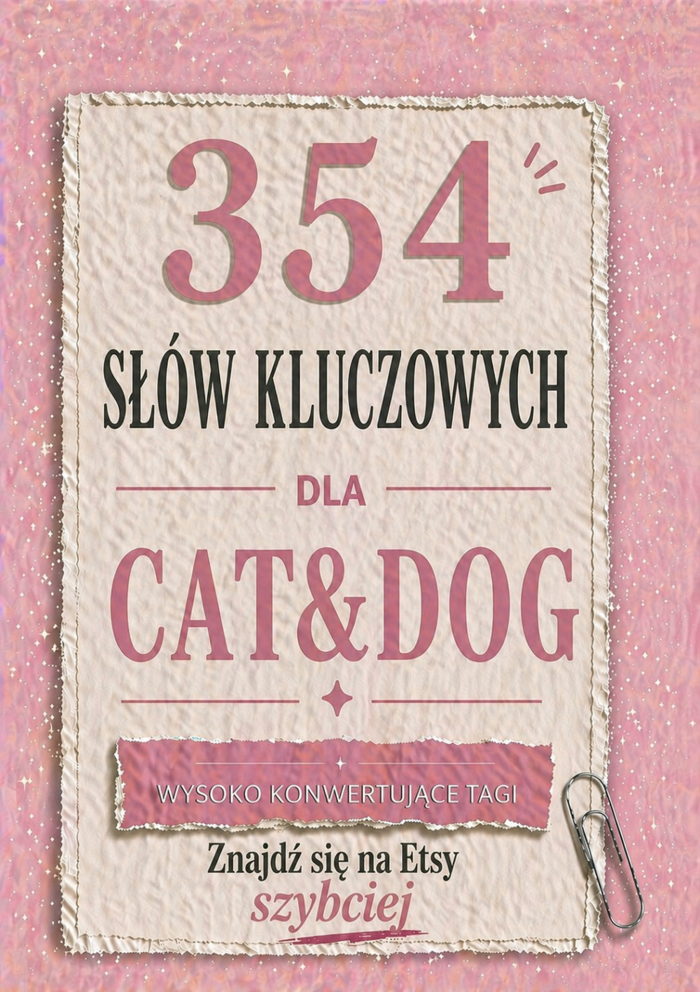 Cat & Dog- pakiet słów kluczowych