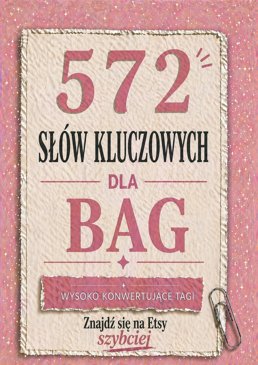 Baza słów kluczowych dla torebek ręcznie robionych