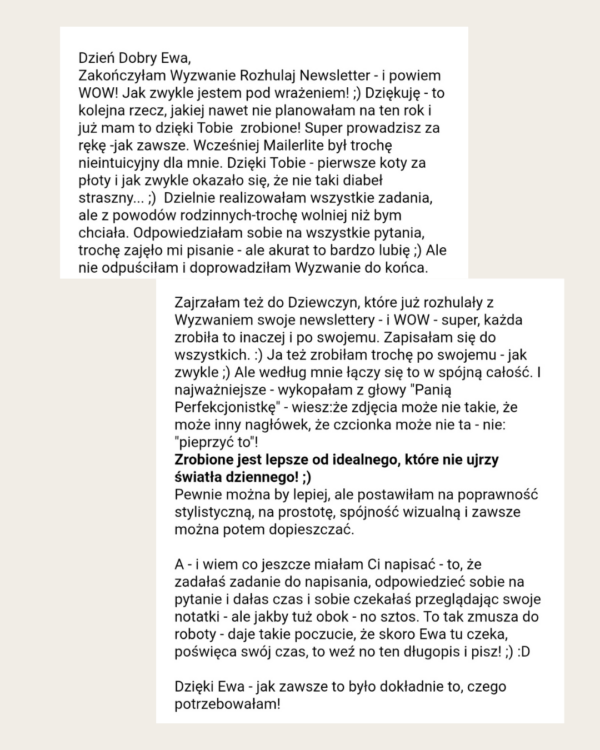 Opinia o wyzwaniu
