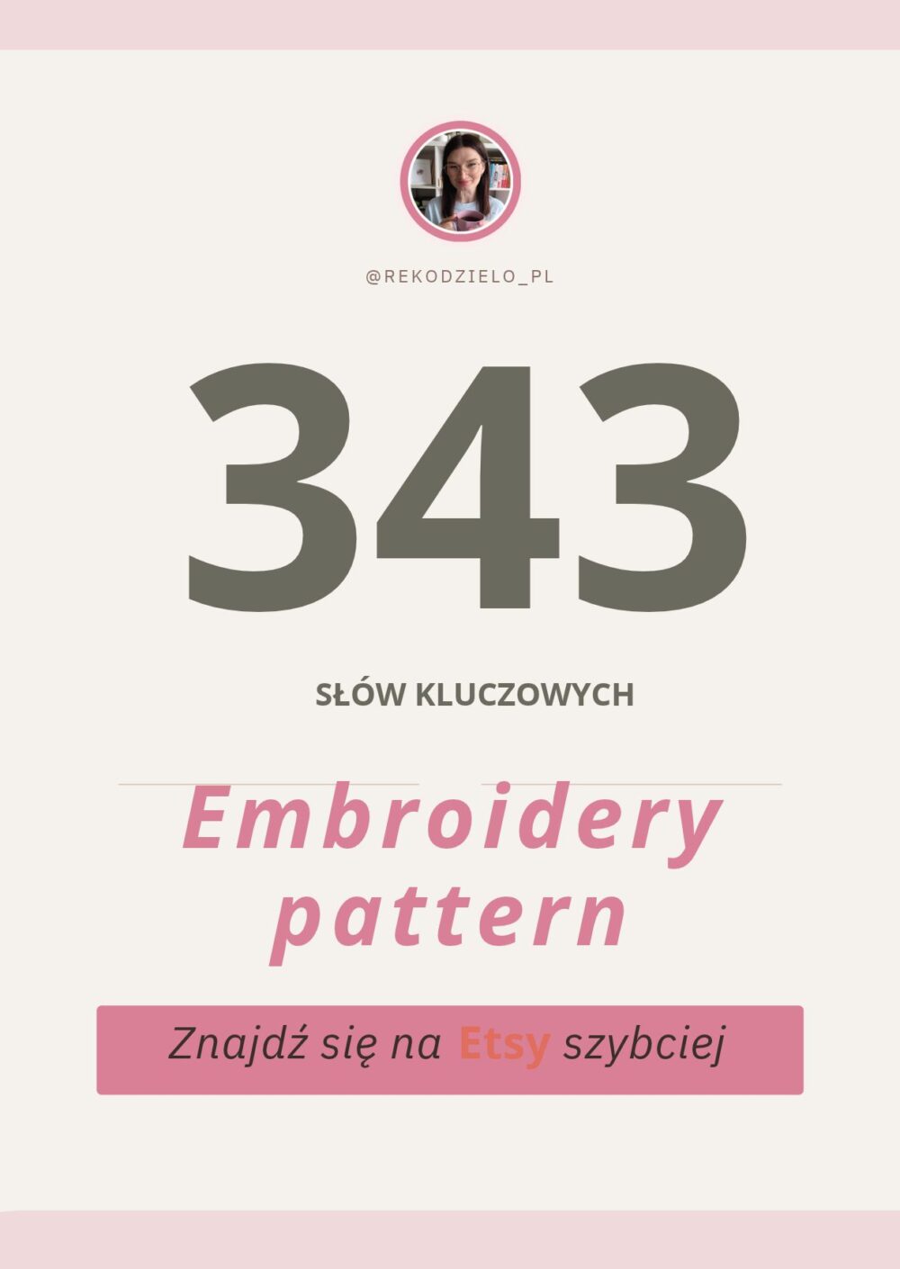 Embroidery pattern - pakiet słów kluczowych