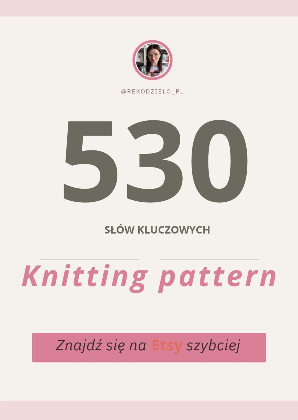 Knitting pattern- pakiet słów kluczowych