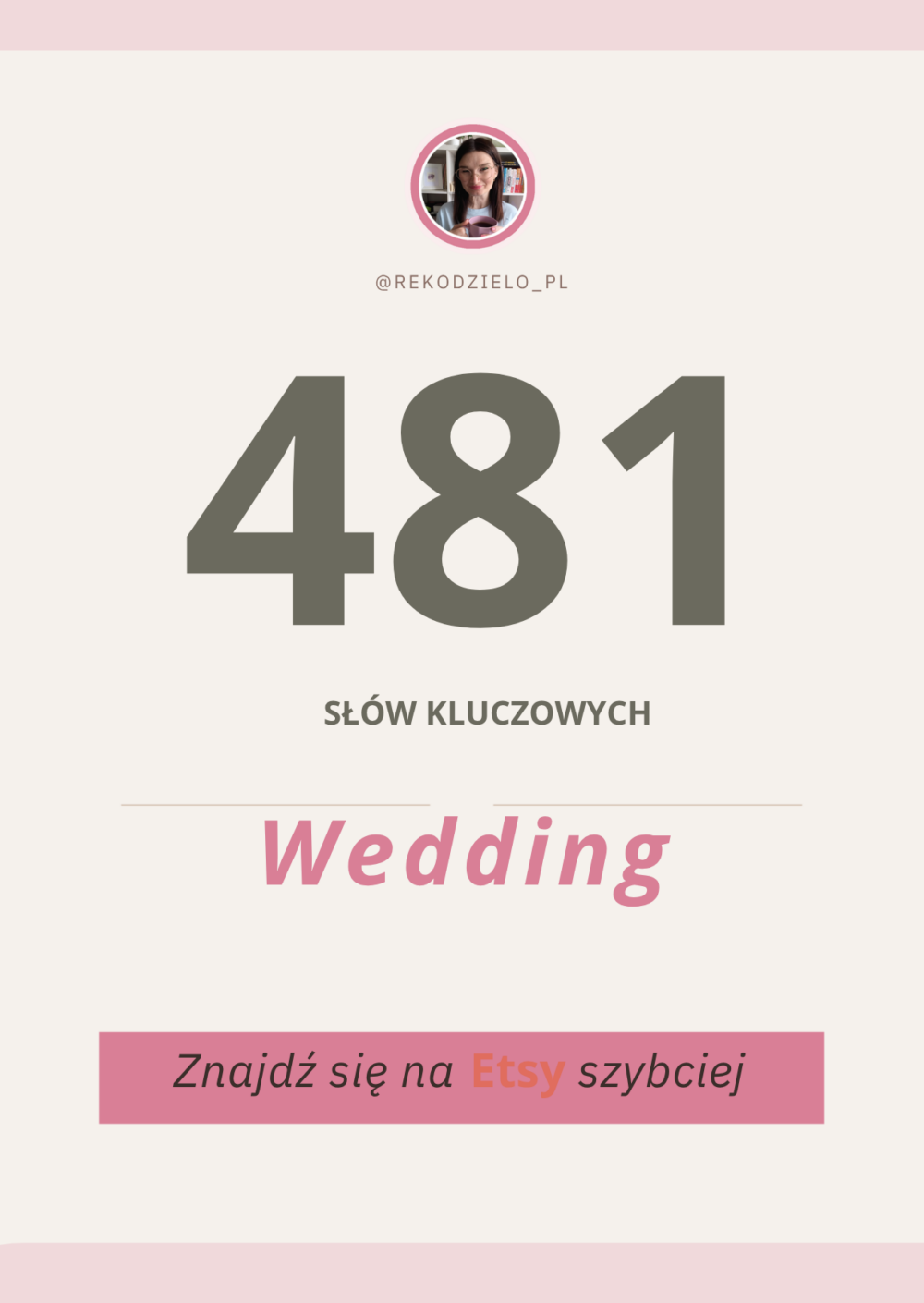 Baza słów kluczowych z kateogrii Wedding dla pozycjonowania ofert na Etsy oraz Pinterest