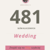 Baza słów kluczowych z kateogrii Wedding dla pozycjonowania ofert na Etsy oraz Pinterest