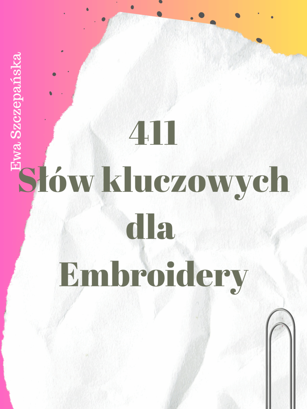 słowa kluczowe dla EMbroidery