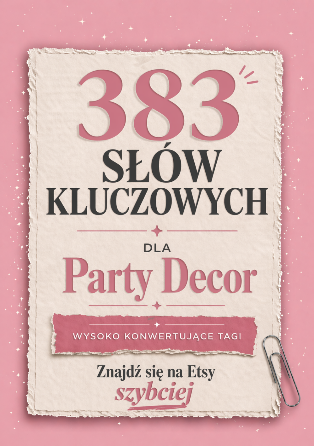 Party decor- pakiet słów kluczowych