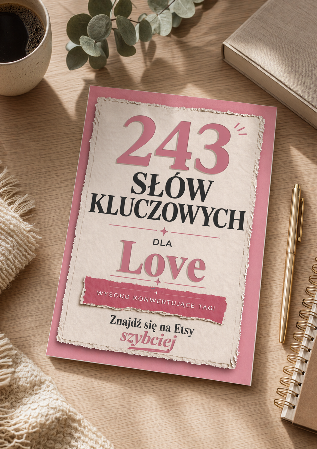 Stylowa przestrzeń robocza z różowymi akcentami