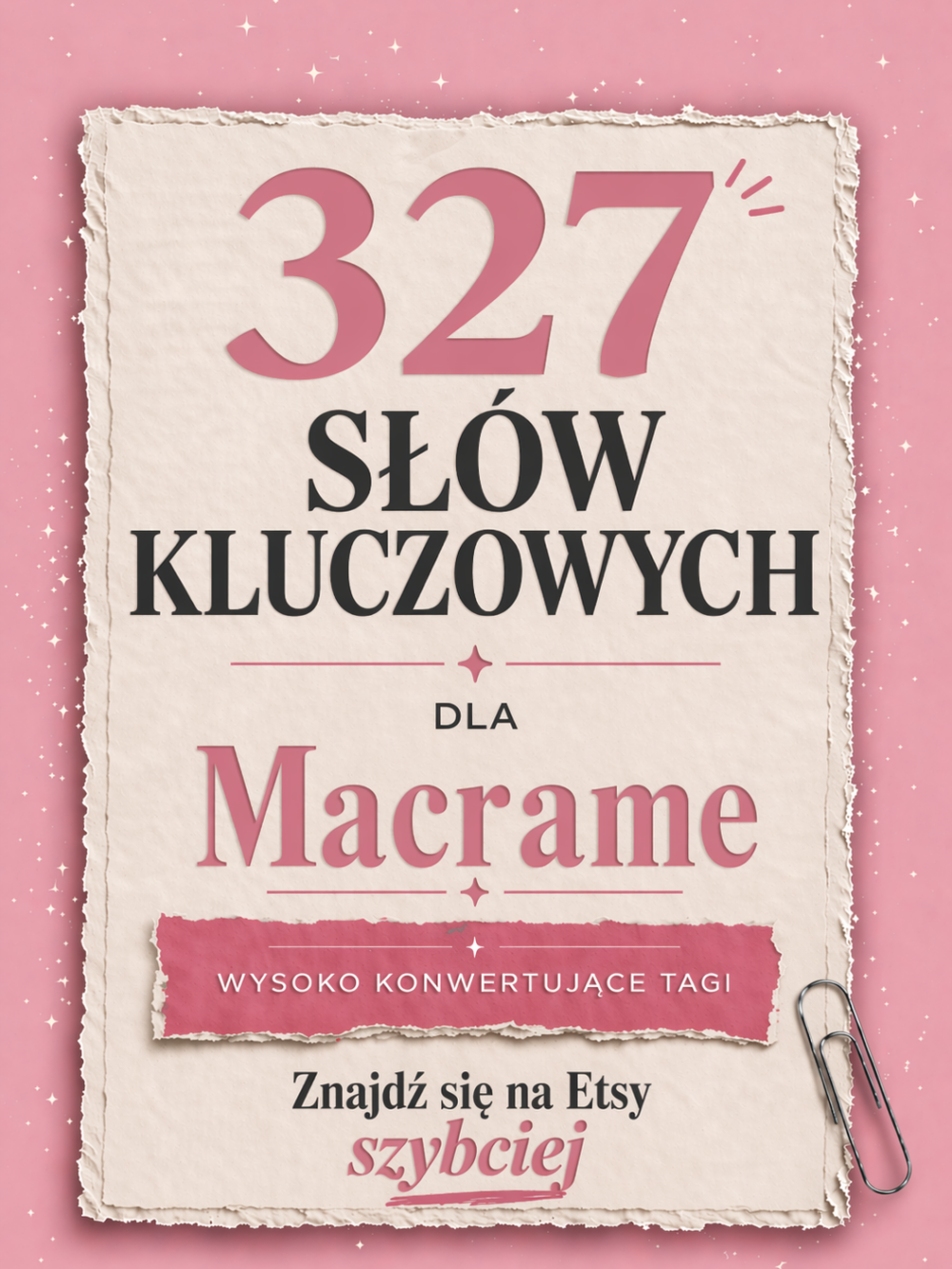 Macrame- pakiet słów kluczowych