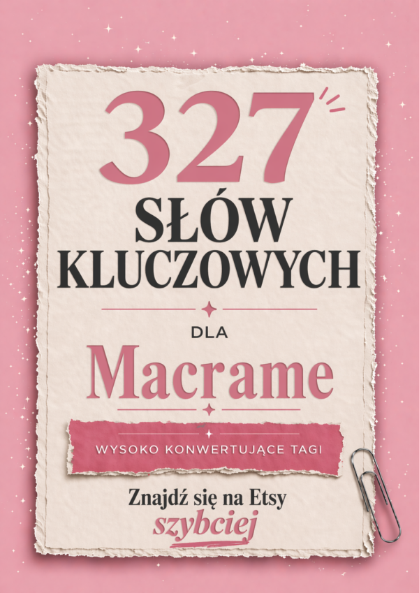 Wszechstronne tagi na Etsy