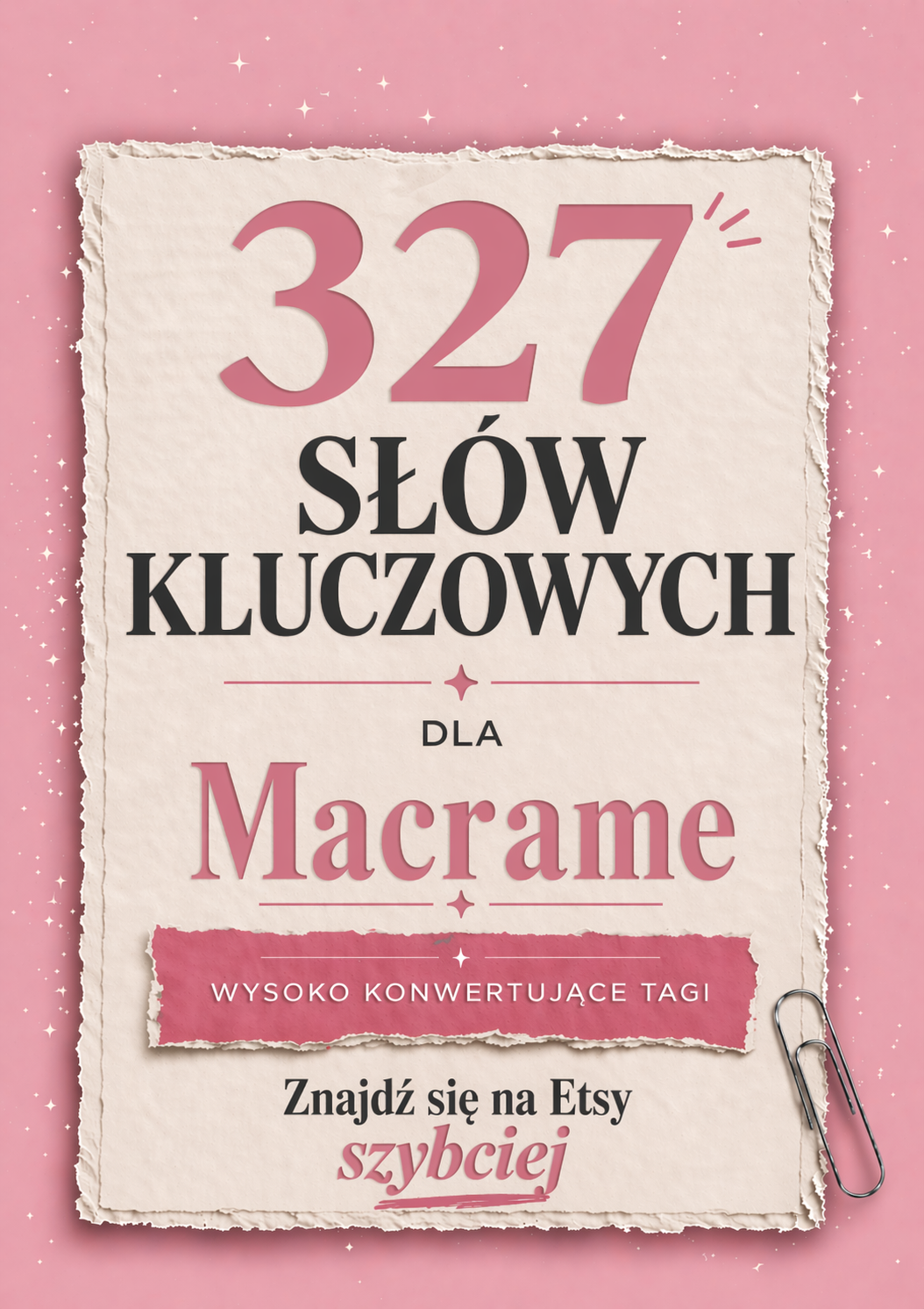 Wszechstronne tagi na Etsy