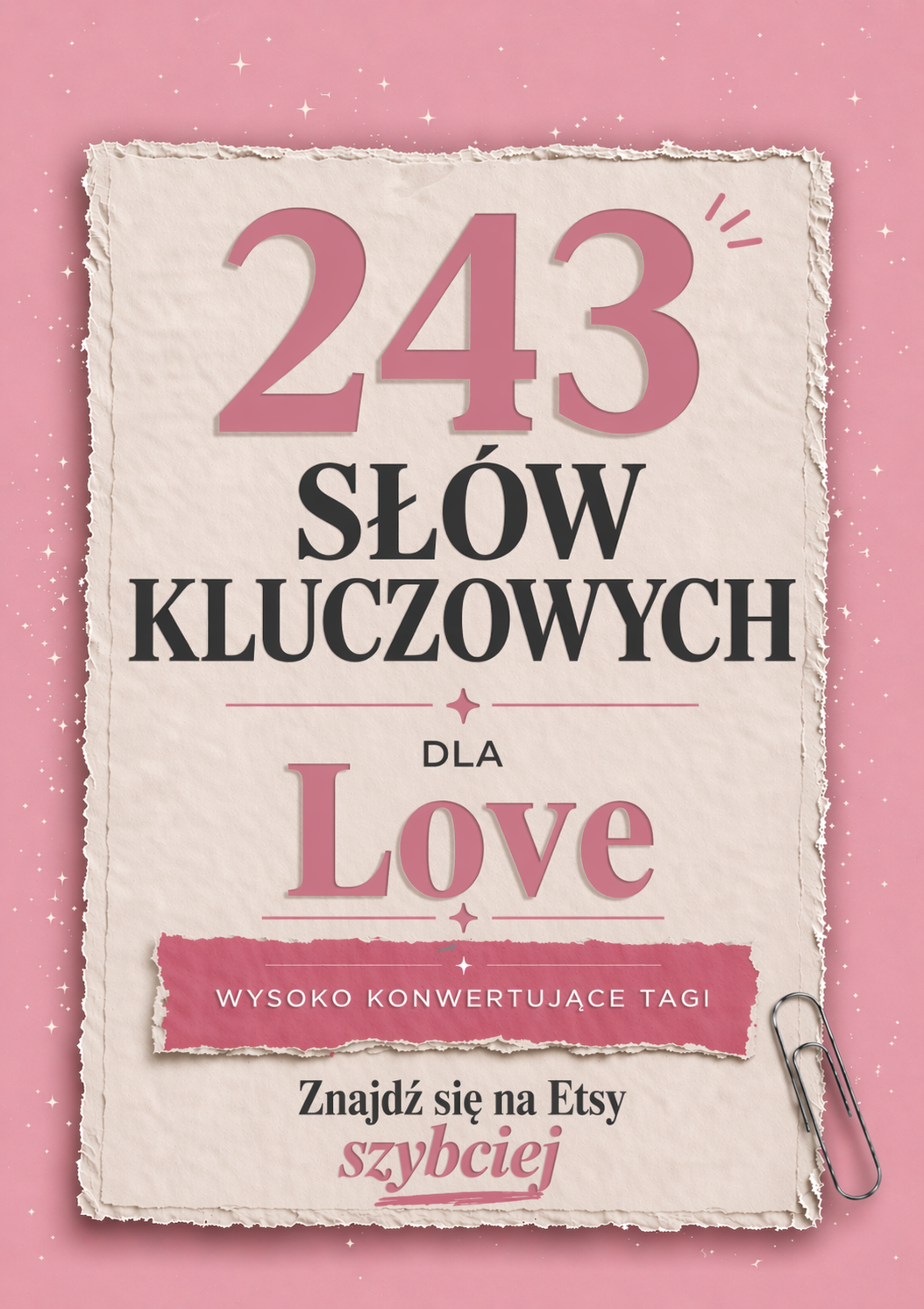 Wysokokonwertujące tagi na Etsy