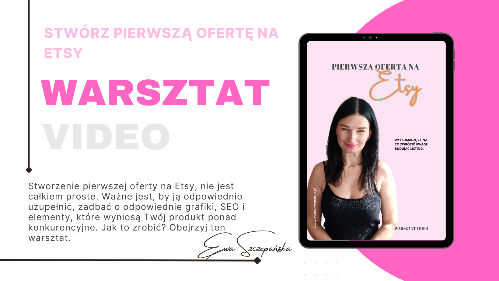 Stwórz pierwszą ofertę na Etsy