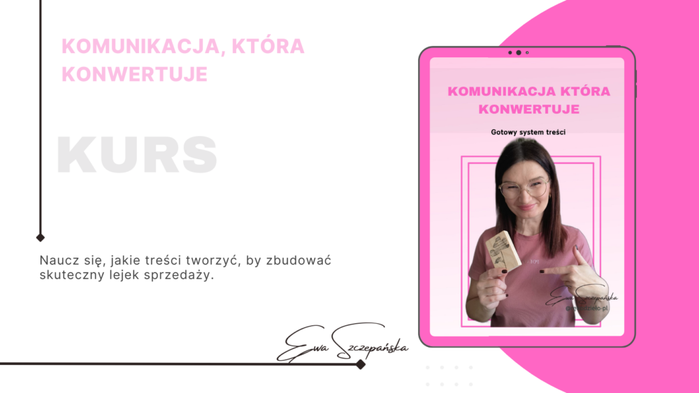 Okładka kursy- komunikacja, która konwertuje