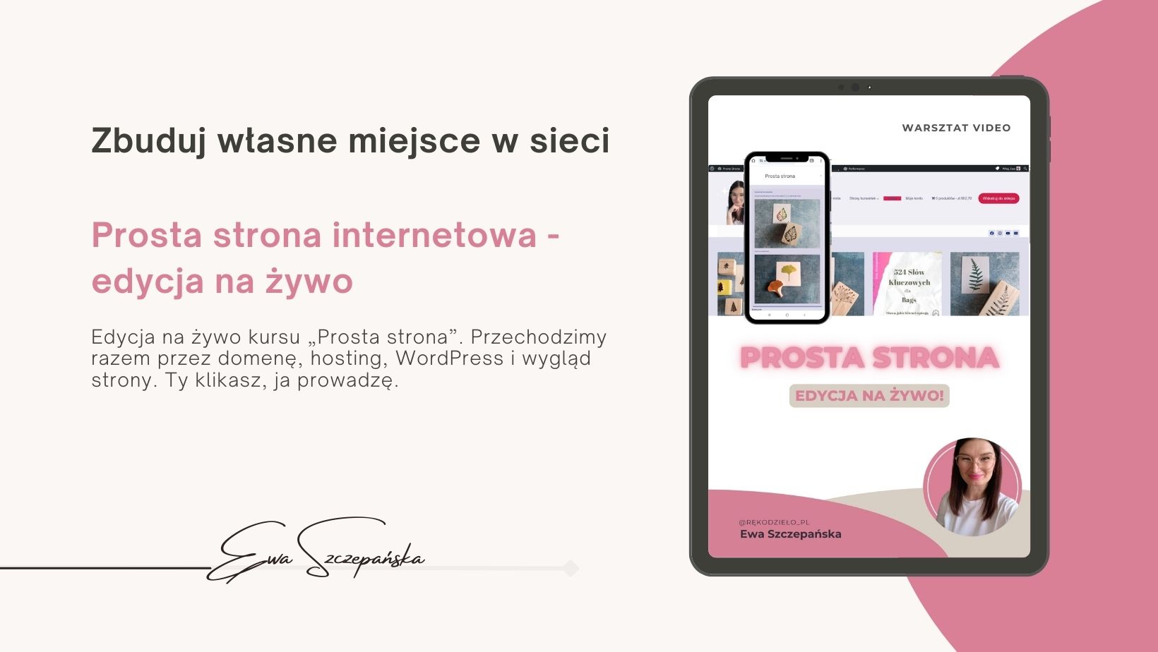 Prosta strona – edycja na żywo