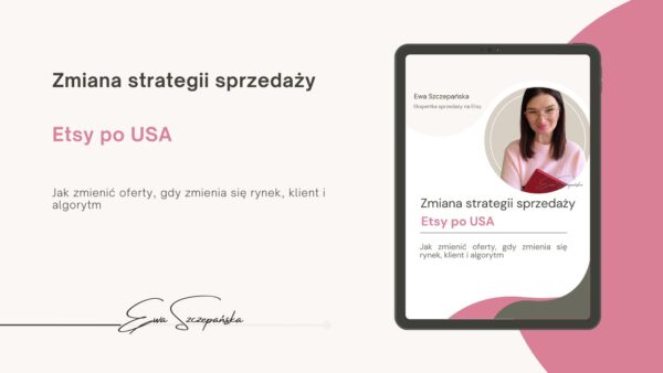 Szkolenie online o zmianie strategii sprzedaży na Etsy dla rękodzielniczek