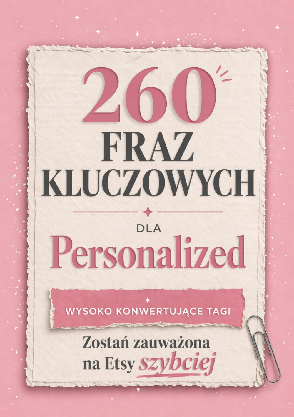 Personalized- pakiet słów kluczowych