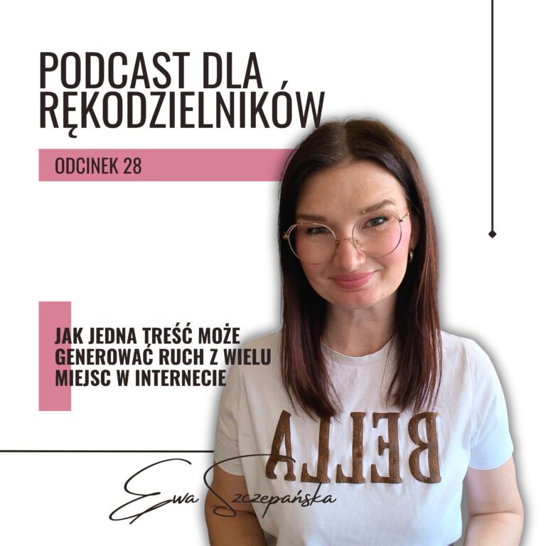 Okładka podcastu o schemacie dystrybucji treści.