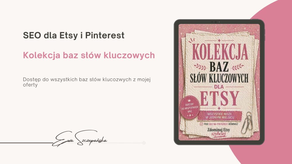 SEO dla Etsy i Pinterest