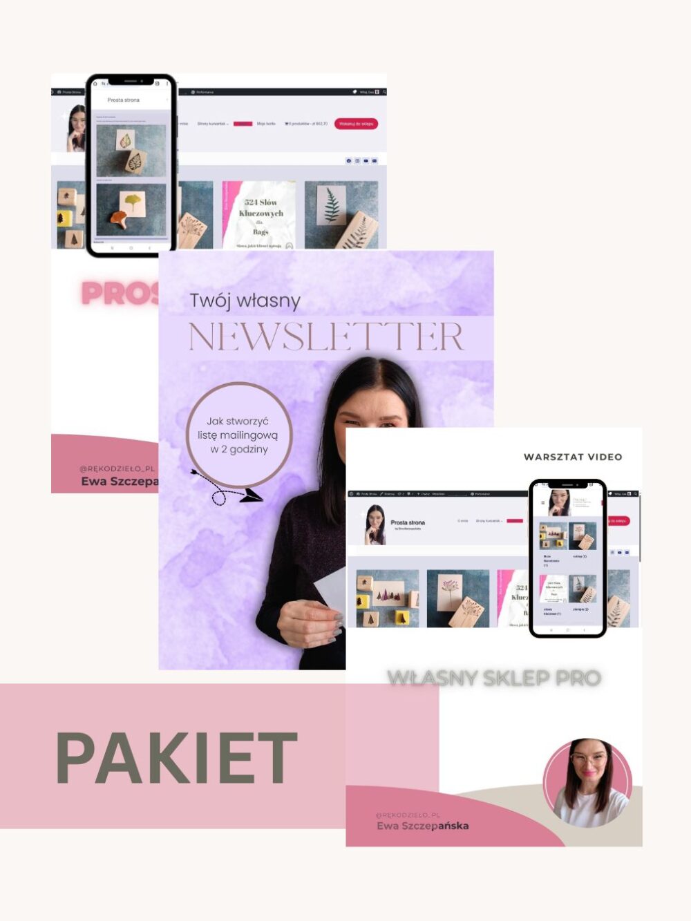 Prosta strona Internetowa + Własny sklep+ Twój własny Newsletter