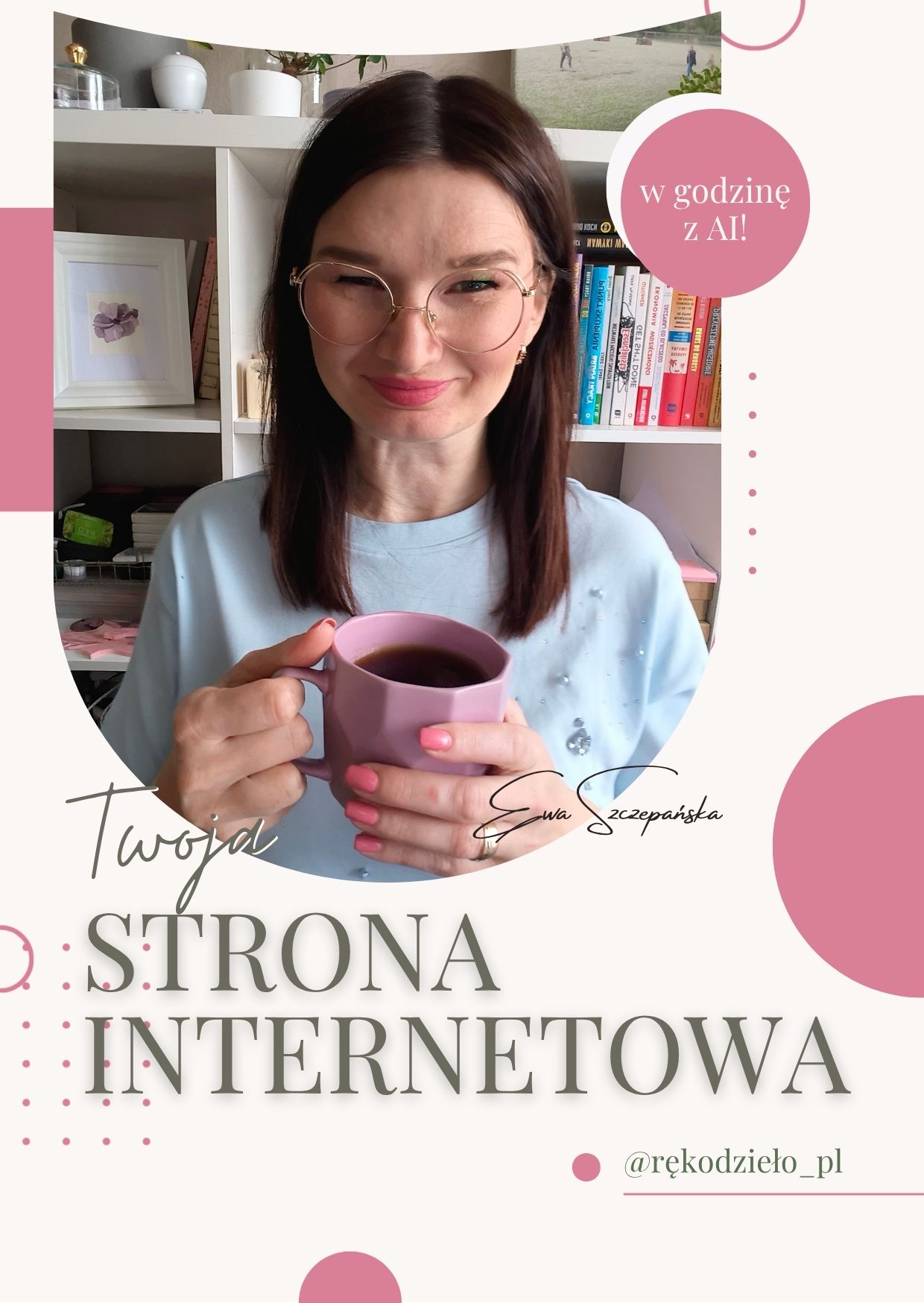 Własna strona internetowa stworzona z AI dzięki kursowi Ewy Szczepańśkiej Własna strona internetowa stworzona z AI dzięki kursowi Ewy Szczepańśkiej