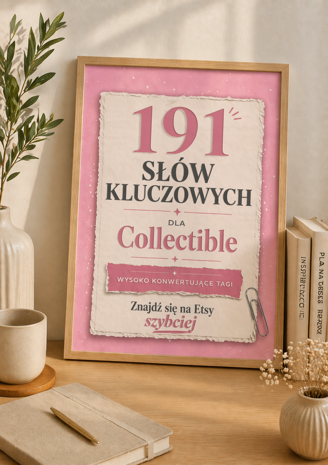 Stylowa kompozycja na biurku