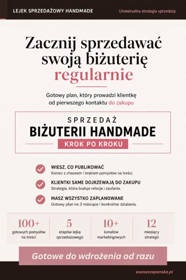 lejek sprzedażowy dla biżuterii ręcznie robionej lejek sprzedażowy dla biżuterii ręcznie robionej