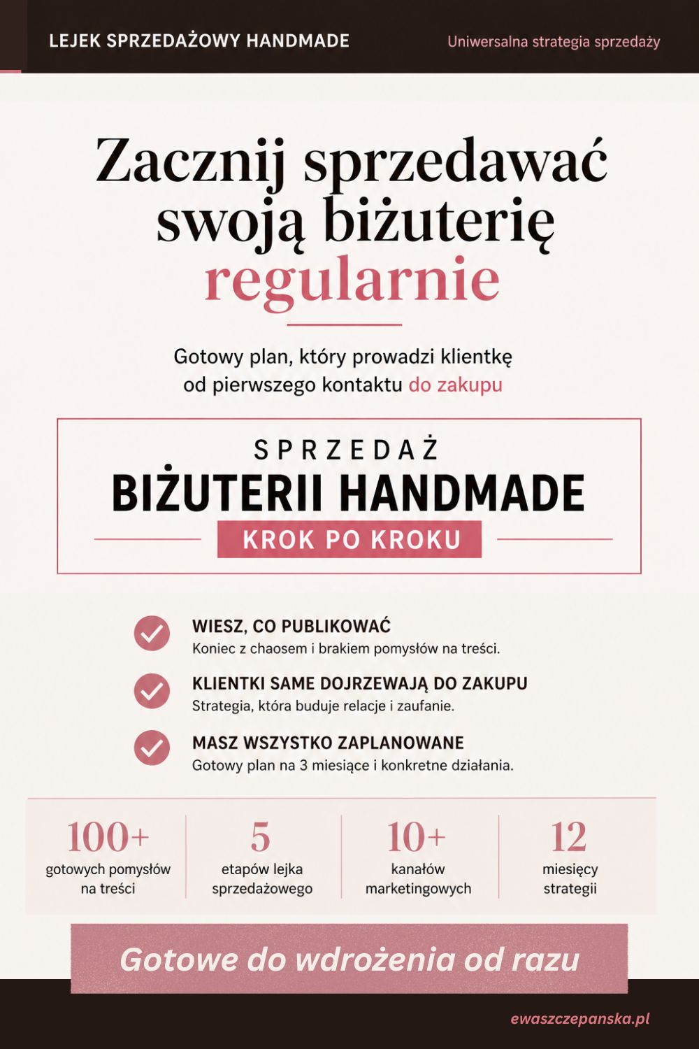 lejek sprzedażowy dla biżuterii ręcznie robionej