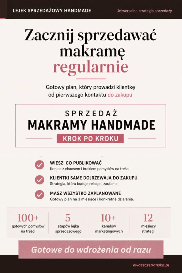 Lejek sprzedażowy dla makram