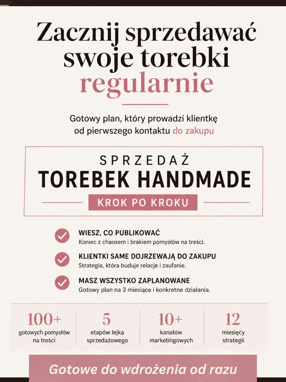Lejek sprzedażowy dla ręcznie robionych torebek
