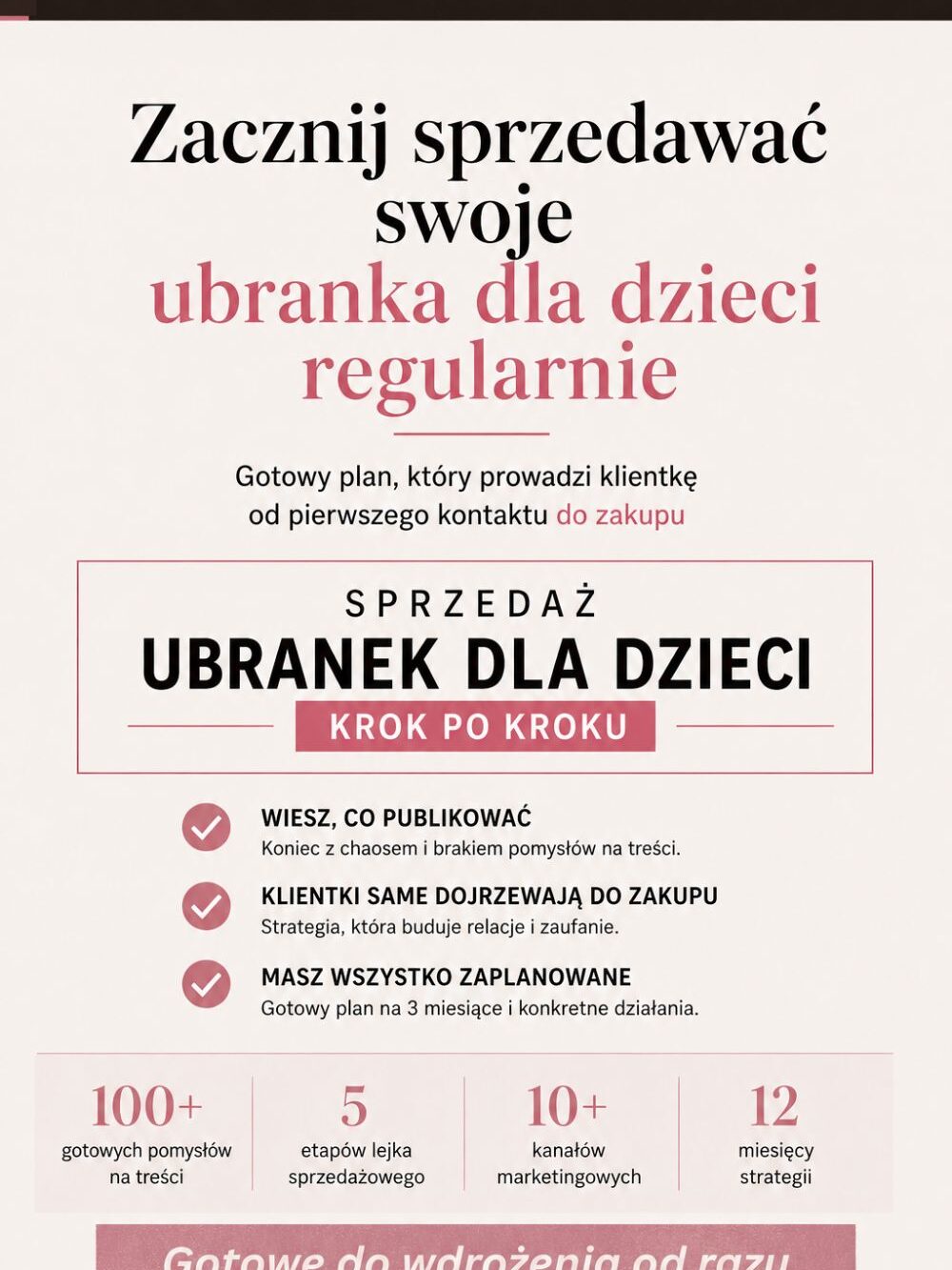 Lejek sprzedażowy dla ubranek dziecięcych