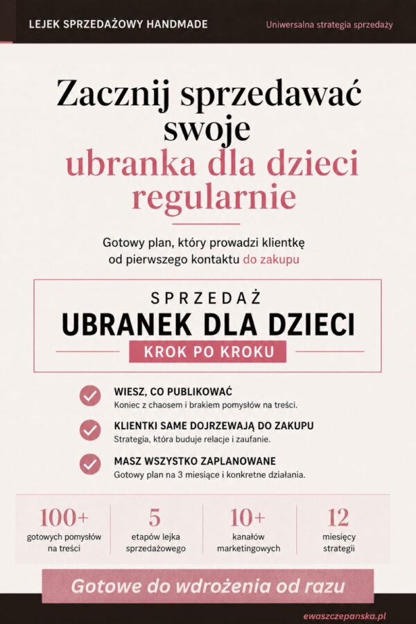Lejek sprzedażowy dla ubranek dziecięcych Lejek sprzedażowy dla ubranek dziecięcych
