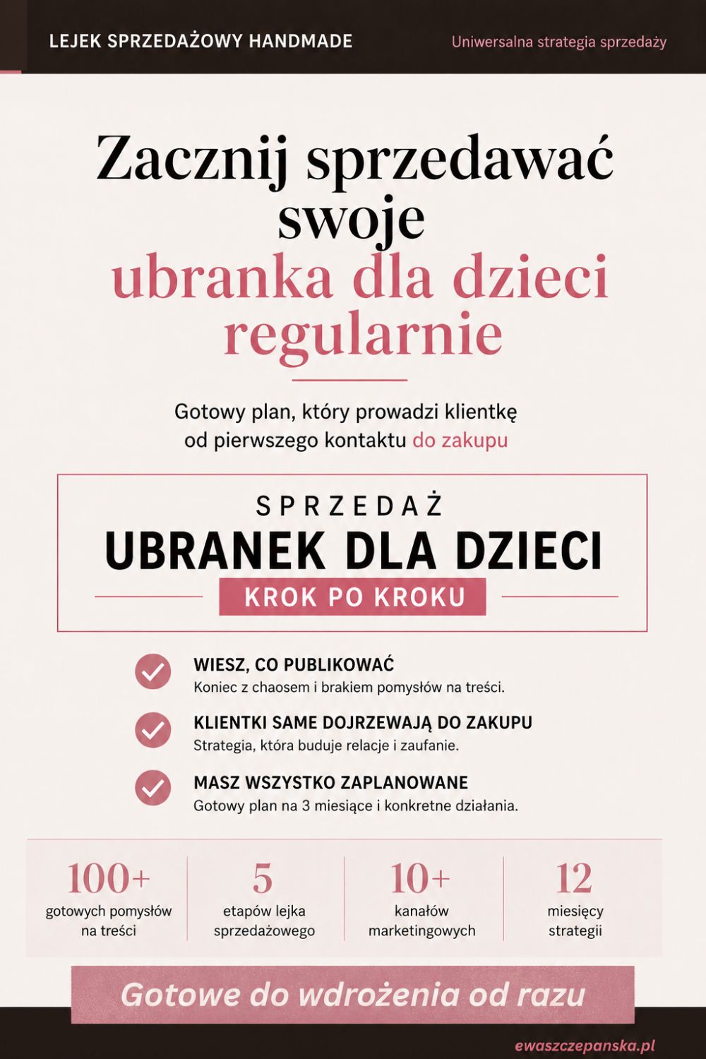 Lejek sprzedażowy dla ubranek dziecięcych