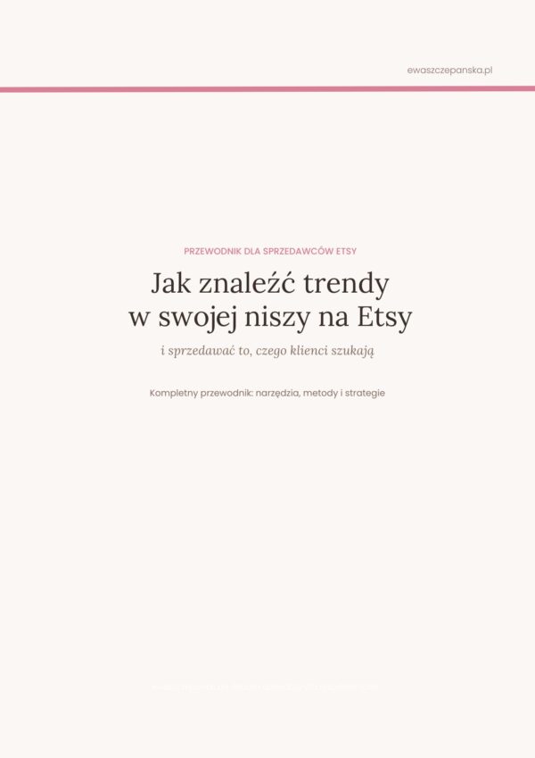 Jak znaleźć trendy w swojej niszy na Etsy Jak znaleźć trendy w swojej niszy na Etsy