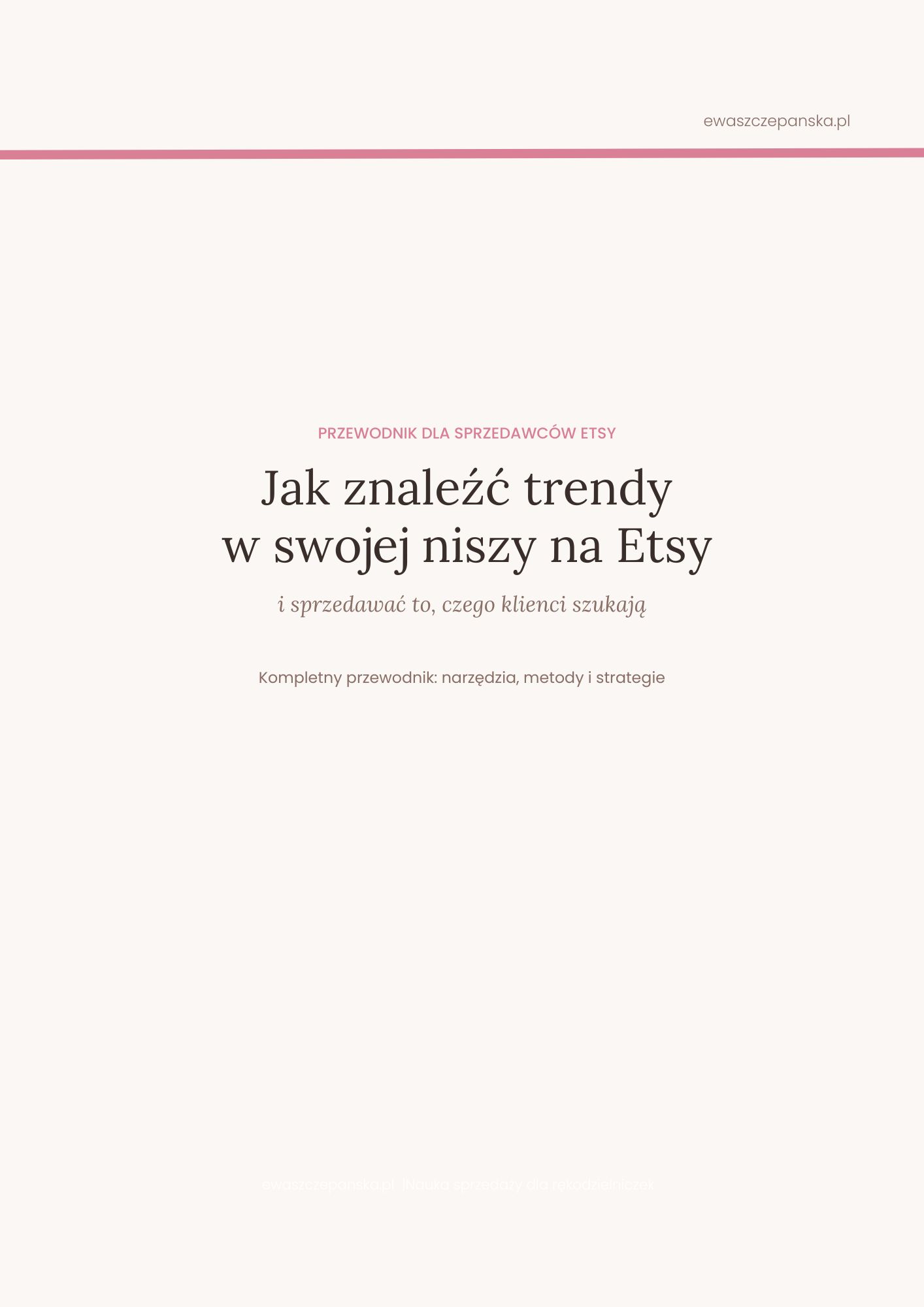 Jak znaleźć trendy w swojej niszy na Etsy