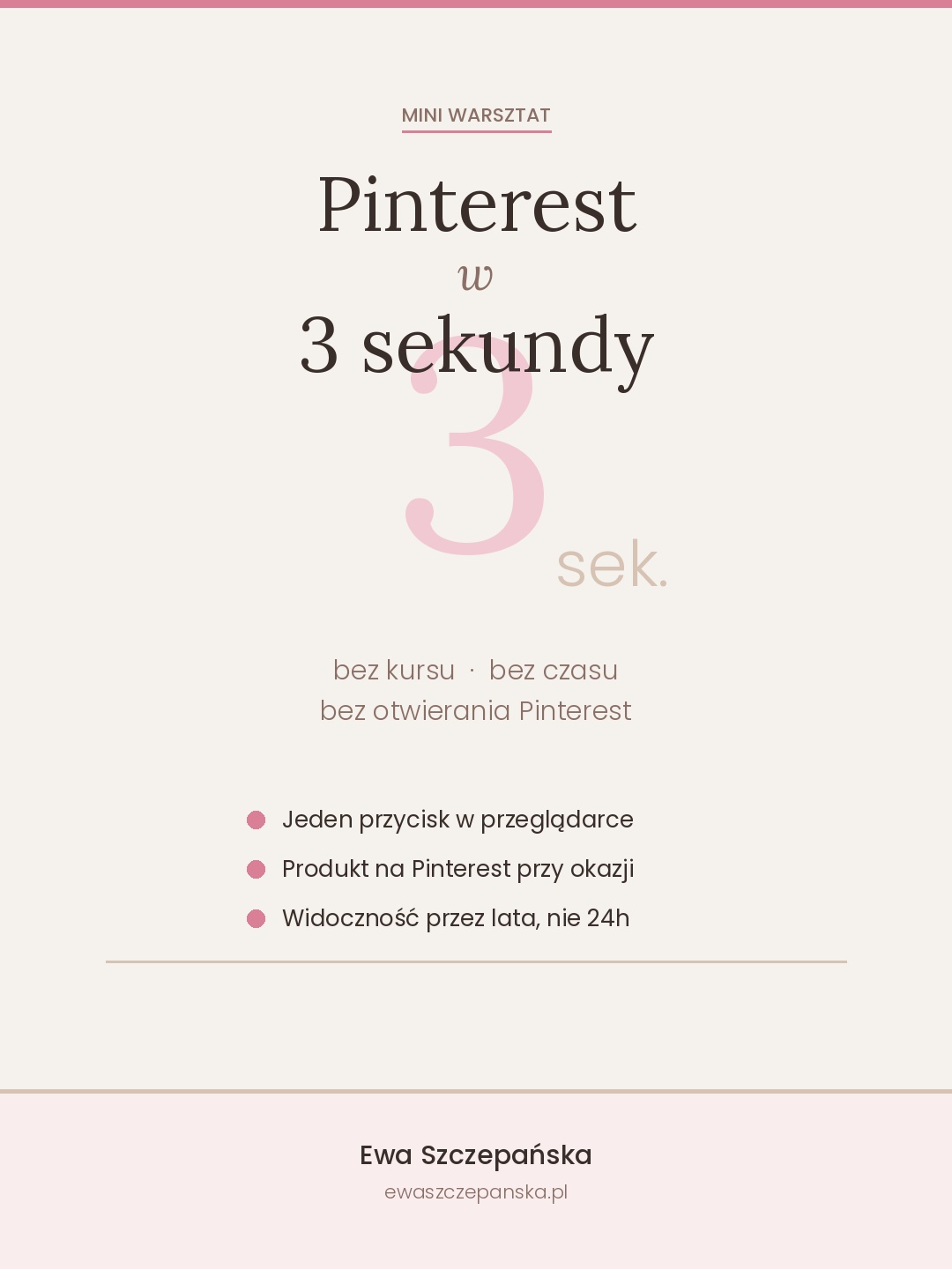 Pinterest w 3 sekundy, krótki warsztat dla rękodzielniczek