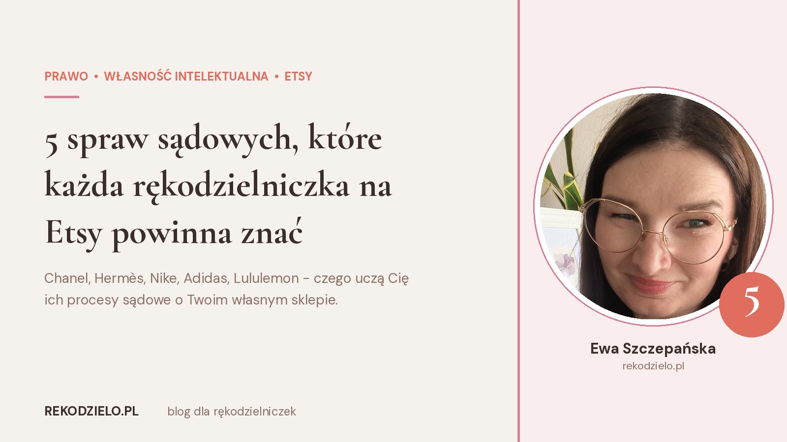 Artykuł który opisuje Sprawy sądowe o naruszenie praw własności intelektualnej