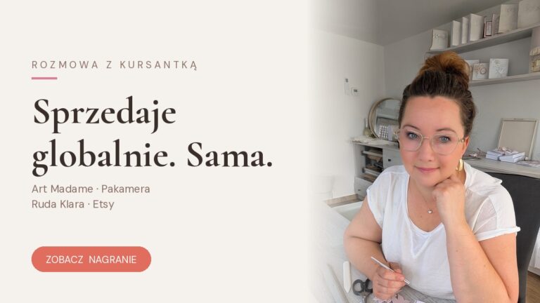 Monika Zięba z Osobisteprezenty.pl rękodzielniczka, która zarabia na rękodziele