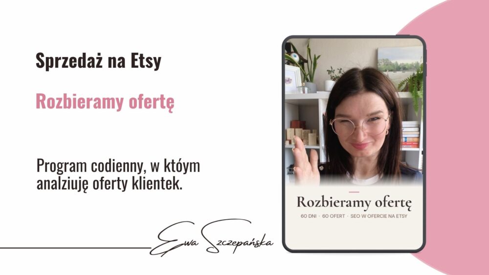 Analizaa seo w ofertach na Etsy
