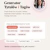 Generator tytułów i tagów