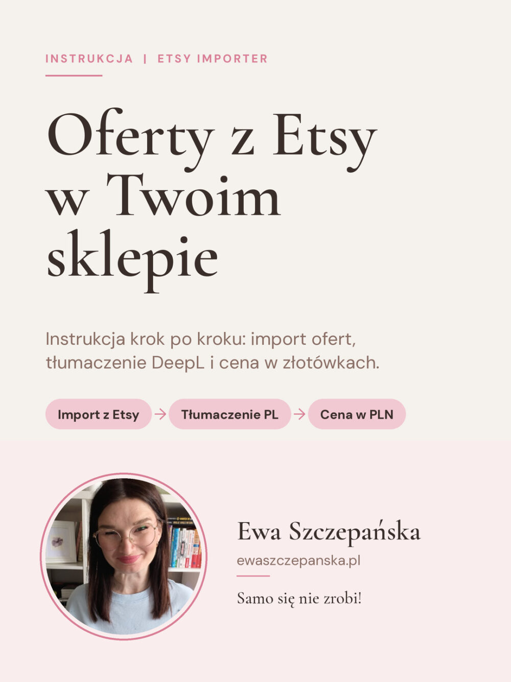 Ręcznie robiony produkt: okladka-instrukcja-etsy-importer - unikalne rękodzieło