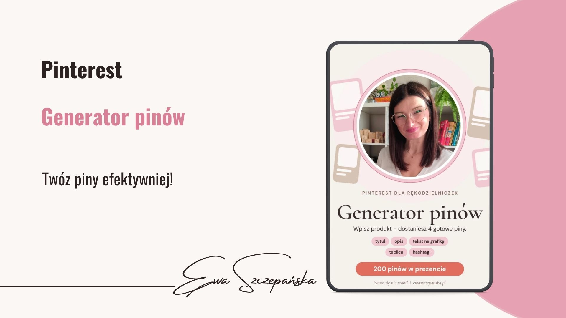 Generator pinów na Pinterest