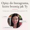 Generator opisów na Instagram